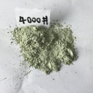 Green silicon carbide powder