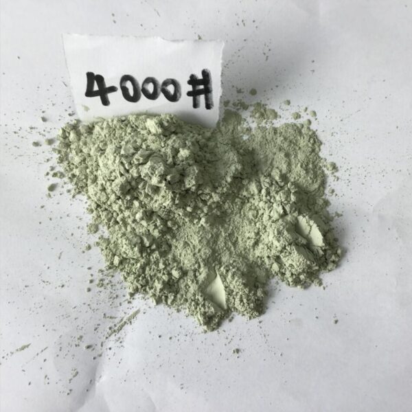 Green silicon carbide powder